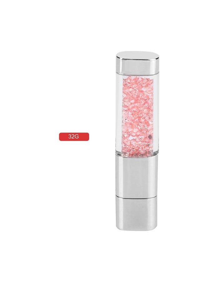 Unique U Disk USB 2.0 Breathing Light Crystal Flash Drive Memory Stick (32G)