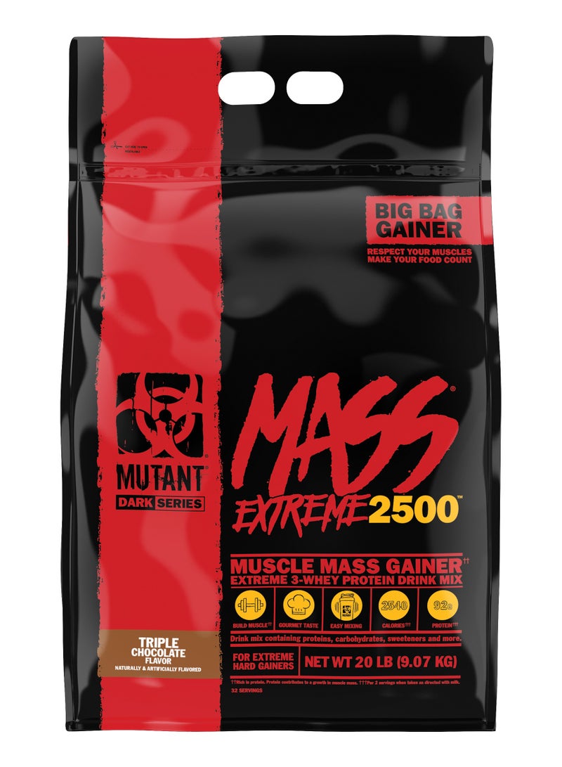 Mutant MASS EXTREME 2500 9.07kg (20lbs) - Triple Chocolate