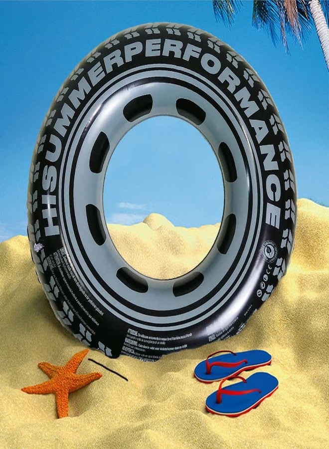 SOLDRIGHT SHOP Tire Swimming Pool Ring | Unisex Inflatable Float for Adults & Kids, Durable, Comfortable | Perfect for Relaxing | Light Swimming & Summer Fun | Easy to Inflate (1 Pcs.) - Image 5