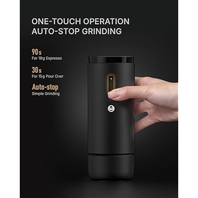 تايم مور مطحنة القهوة الرقمية Whirly 01S بلاك - Image 5