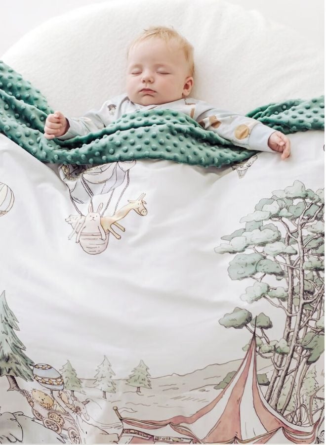 EMXEE Baby Blanket, Soft Baby Blanket for Girl and Boy, Toddler Baby Newborn Plush Dot Security Blanket for Nursery Stroller Infant Crib Blanket - Image 1