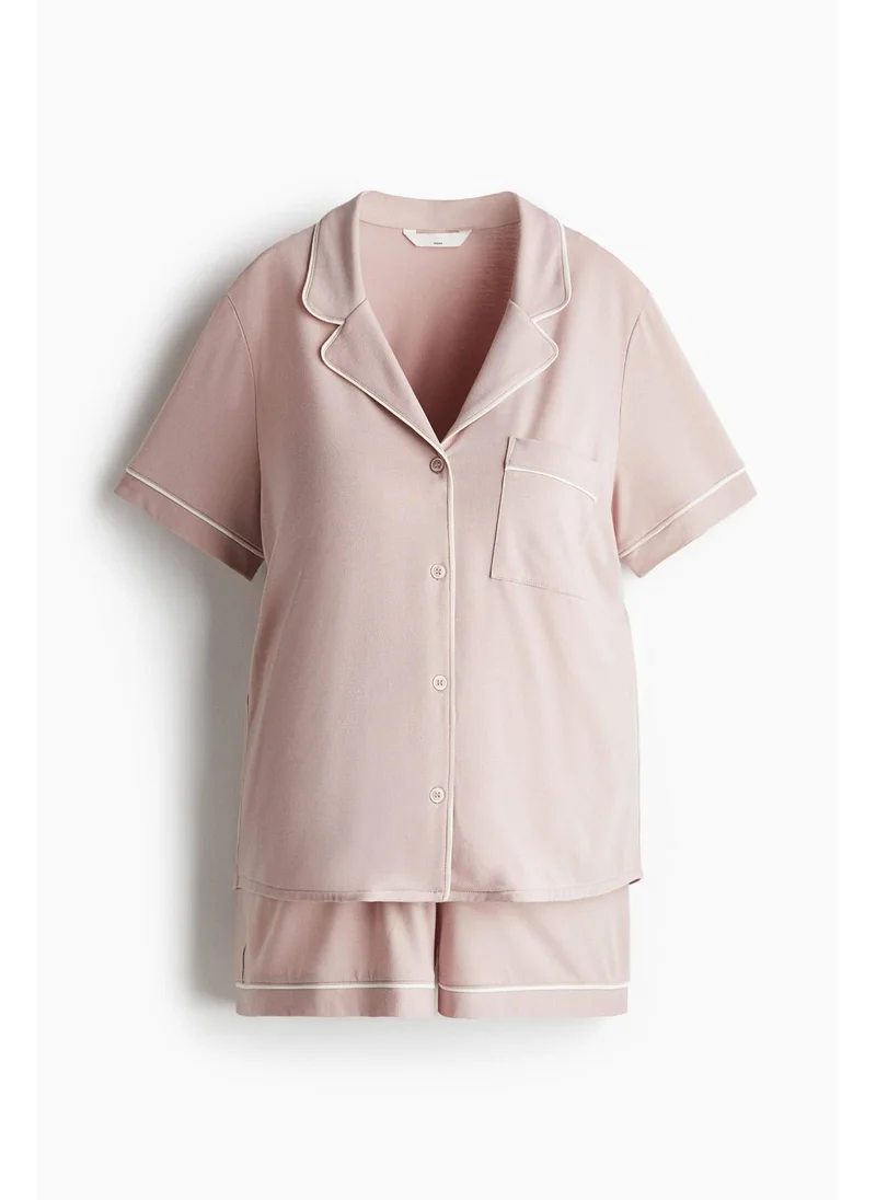 H&M Pink Dusty Light MAMA Before & After Pyjamas for Women | Best Price UAE