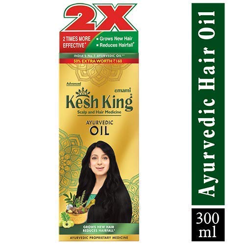 KESH KING Ayurvedic Oil & Hair Shampoo | Herbal Hair Care Combo Pack | Provides Deep Nourishment | Improves Hair Growth | Gives Longer & Stronger Hair - (300ml+340ml) - Image 2