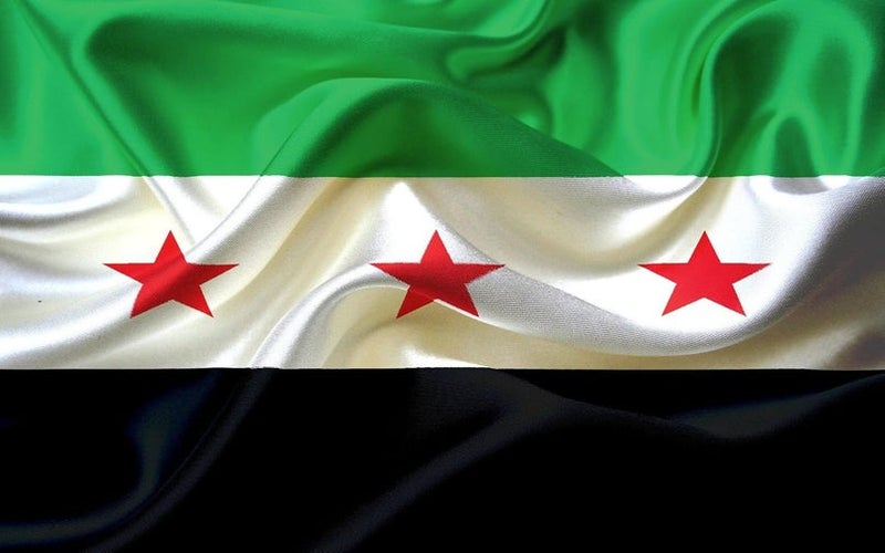 ARS Three Stars Syrian   Flag - Heavy-Duty 210D Satin, Three Stars Syrian   Flag for Outdoor/Indoor, Fade Resistant, Flag Day, And Home-Polyester, Sport Day, FIFA World Cup-Size-120X180cm - Image 3