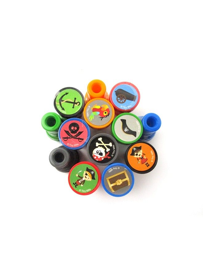 TINYMILLS 24 Pcs Pirate Stampers For Kids Pirate Birthday Party Party Favors For Pirate Themed Party Goody Bag Stuffers Pinata Filllers Carnival Prizes Classroom Rewards - Image 4