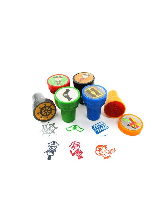 TINYMILLS 24 Pcs Pirate Stampers For Kids Pirate Birthday Party Party Favors For Pirate Themed Party Goody Bag Stuffers Pinata Filllers Carnival Prizes Classroom Rewards - Image 3