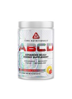 Platinum Abcd Advanced Bcaa Energy Supplement Improves Endurance Recovery And Focus 30 Servings (White Pineapple Strawberry)