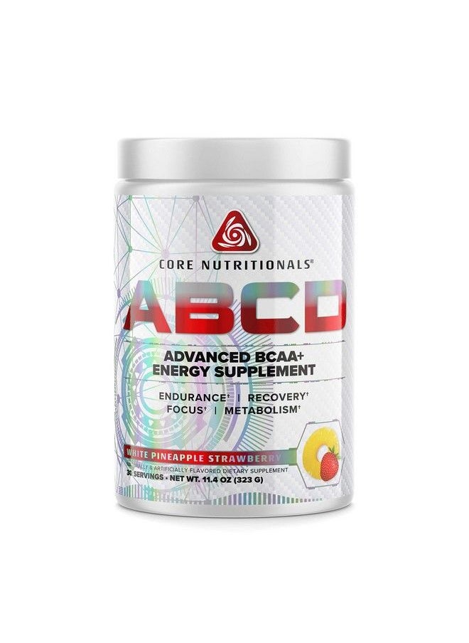 Core Nutritionals - Platinum Abcd Advanced Bcaa Energy Supplement Improves Endurance Recovery And Focus 30 Servings (White Pineapple Strawberry) - Image 1