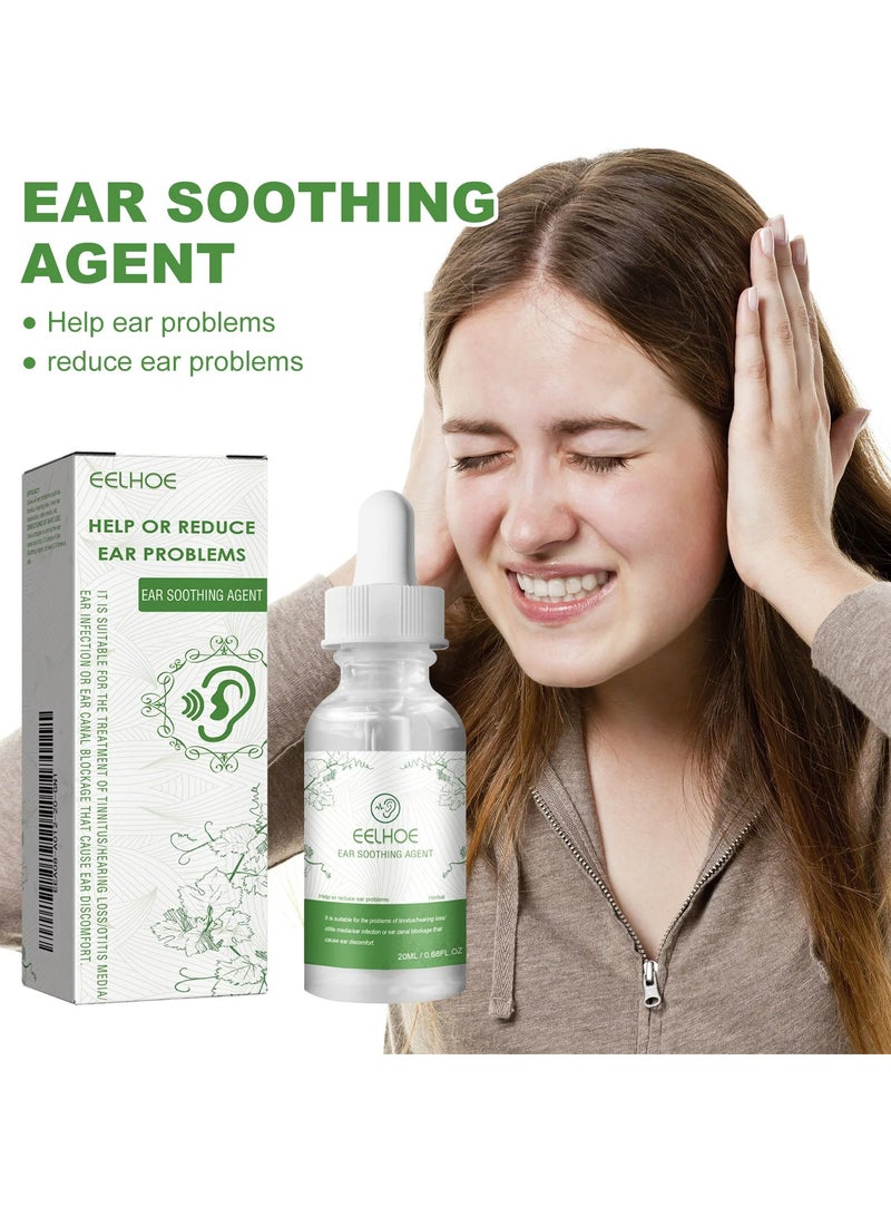 EELHOE Ear Soothing Agent, Natural Organic Herbal Drops, Organic Tinnitus Relief Swimmer Ear Drops, Ear Soothing Herbal Drops To Improve Hearing Reduce Tinnitus, (20ml) - Image 2