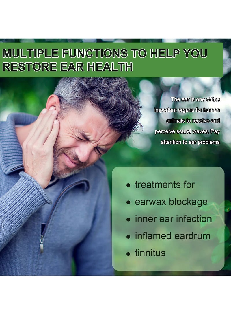 EELHOE Ear Soothing Agent, Natural Organic Herbal Drops, Organic Tinnitus Relief Swimmer Ear Drops, Ear Soothing Herbal Drops To Improve Hearing Reduce Tinnitus, (20ml) - Image 4