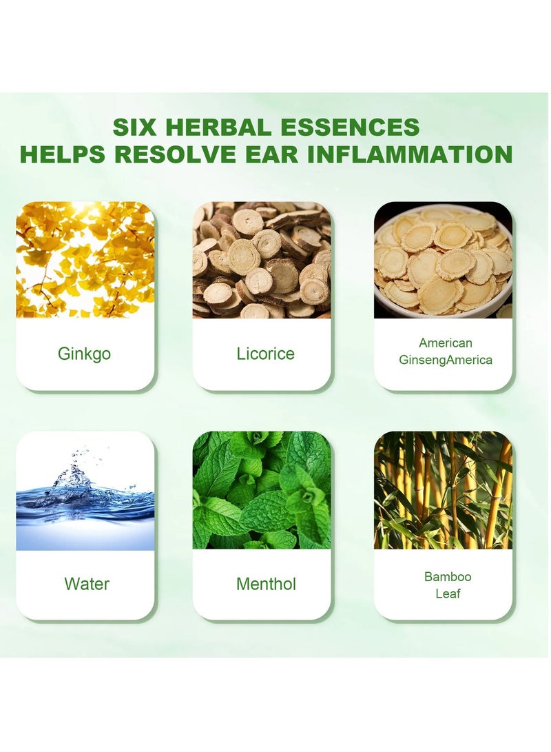 EELHOE Ear Soothing Agent, Natural Organic Herbal Drops, Organic Tinnitus Relief Swimmer Ear Drops, Ear Soothing Herbal Drops To Improve Hearing Reduce Tinnitus, (20ml) - Image 5