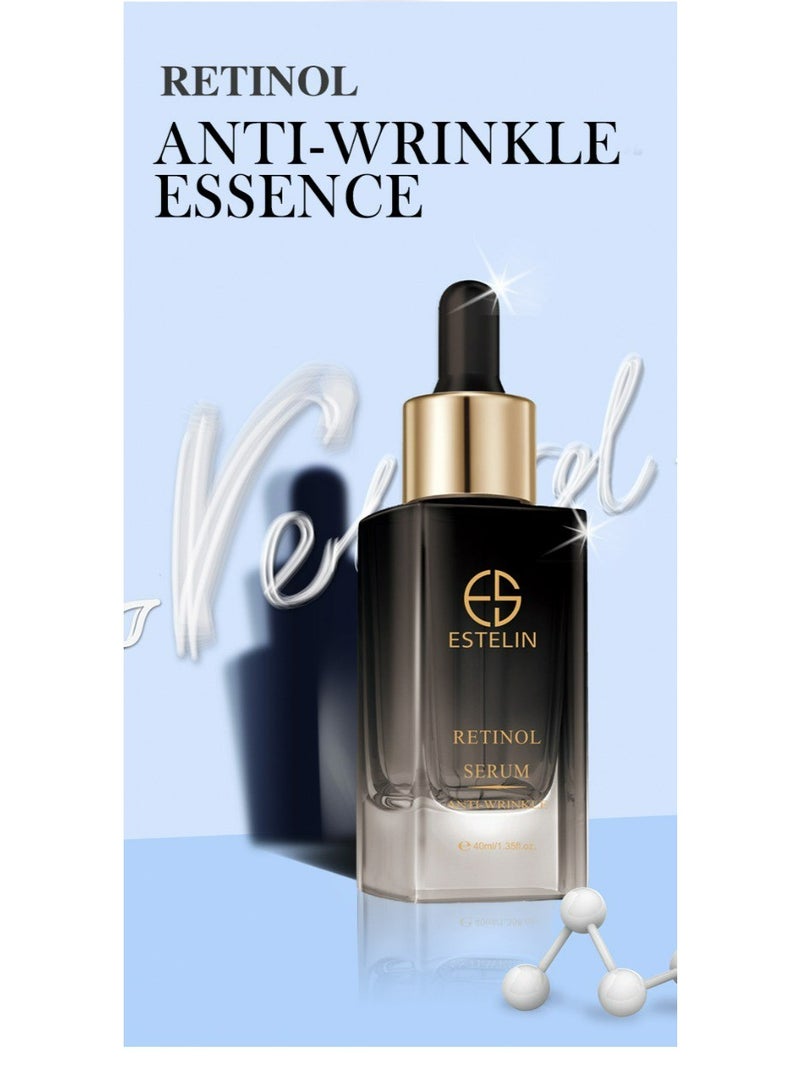 ESTELIN Retinol Anti-Wrinkle Serum for Firming, Fine Line Reduction & Smooth Skin 40 ml - Image 2
