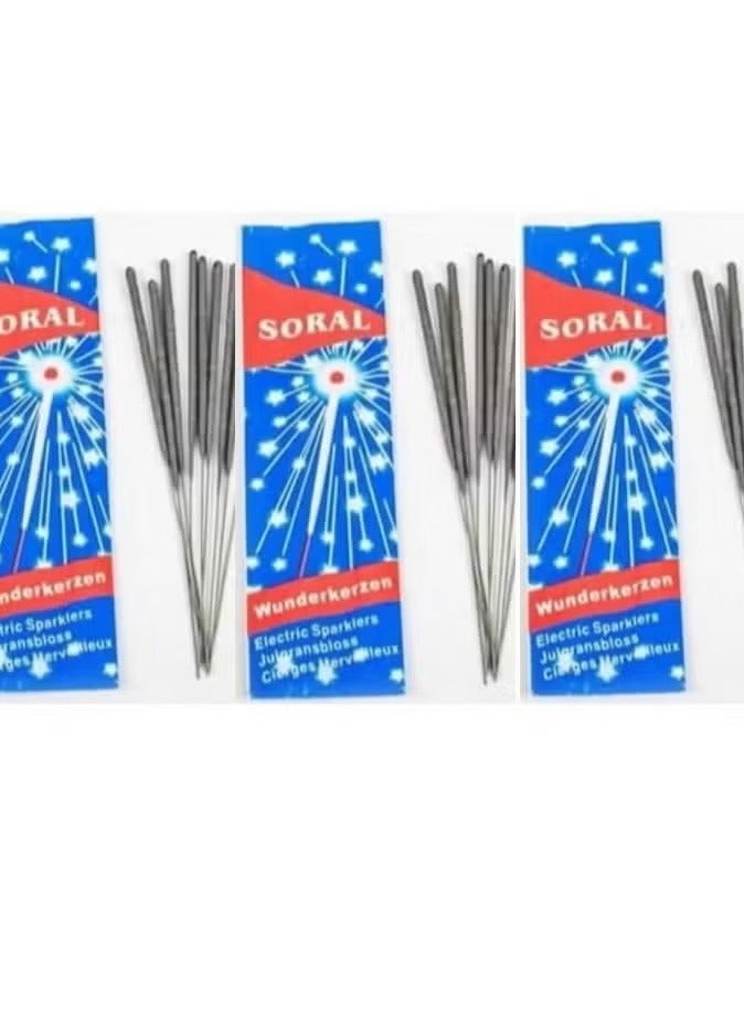 سورال شرار نجوم الليل (30 عود 3 اكياس داخل العلبة الواحدة 10 اعواد) شموع شرار