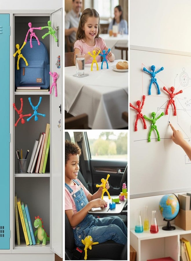 MAGMEN Magnetic Fidget Toy 5pc - Airplane Travel Toy & Road Trip Boredom Buster - Quiet Sensory Toy for Kids - Magnetic Action Figures in Portable Play-Surface Tin - Image 4