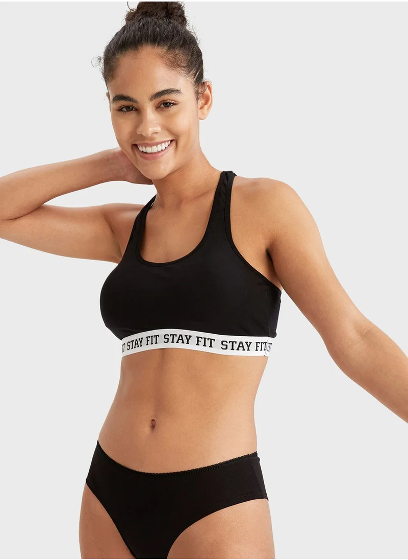 DeFacto Logo Band Bra