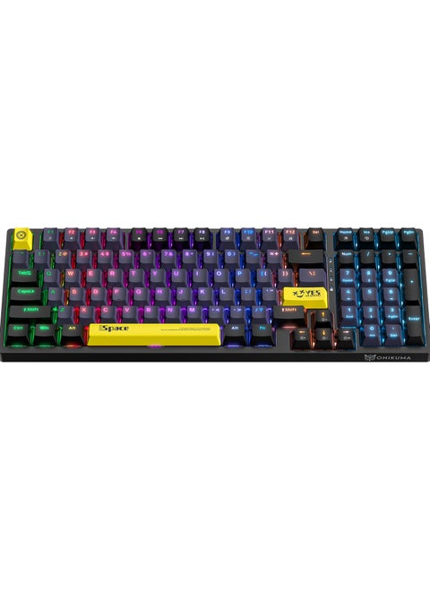 G38 98 Keys Wired Gaming Keyboard with Brown Switch,Mechanical Keyboard Suitable for Computer/Ps4/Xbox Gamers,RGB Backlit