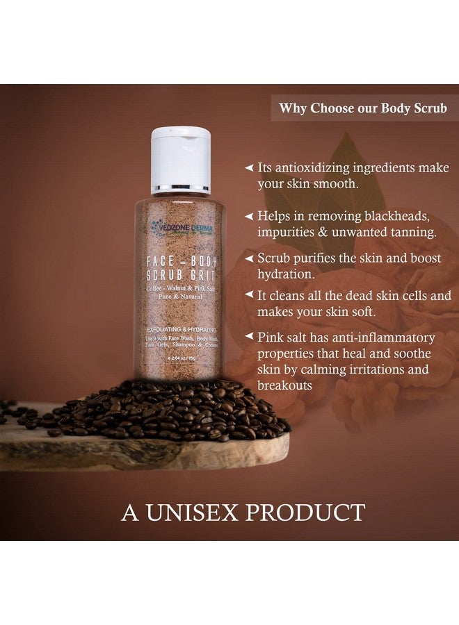 Vedzone Derma Coffee and Walnut Face and Body Scrub | Exfoliating Scrub for Face and Body 100 Grms - Image 2