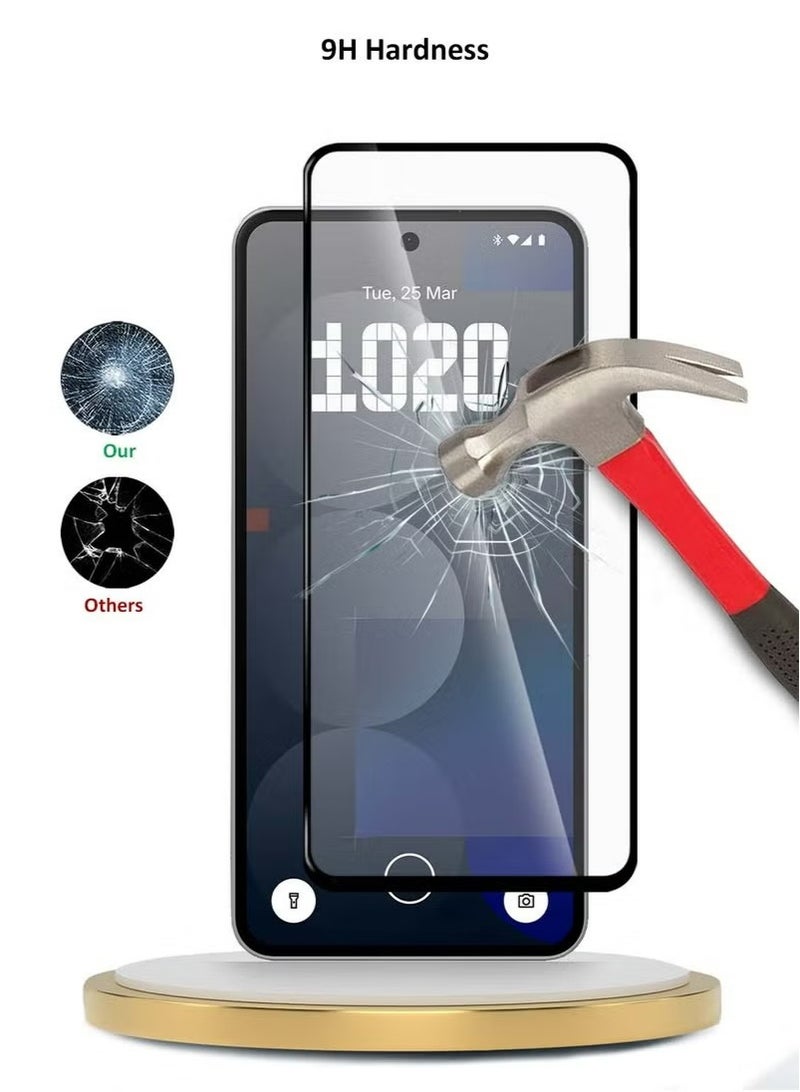 2Pcs Nothing Phone (3a) 5G / 3a Pro 2025 Premium E2E Series Full Glue Full Cover Tempered Glass Screen Protector (MSGECN) - Clear/Black - Image 3