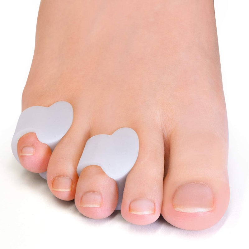 Welnove Gel Toe Separator Pinky Toe Spacers Little Toe Cushions for Preventing Rubbing Relieve Pressure Pack of 12