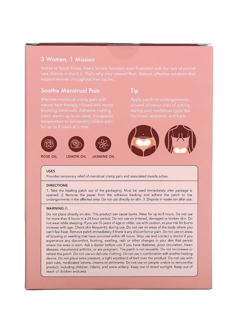 Rael Rael Heating Patch for Menstrual Cramps 3 Count - Image 2