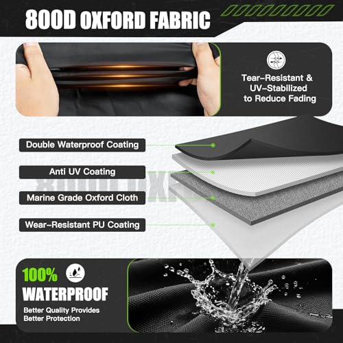 Mionovity 800D Snow Blower Cover, Snowblower Covers Waterproof Outdoor fits Ariens, Cub Cadet, Honda, EGO, Toro, Snow Joe - Image 2