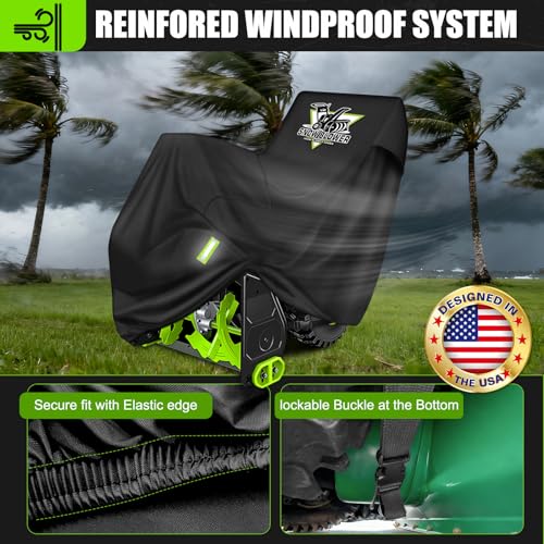 Mionovity 800D Snow Blower Cover, Snowblower Covers Waterproof Outdoor fits Ariens, Cub Cadet, Honda, EGO, Toro, Snow Joe - Image 3