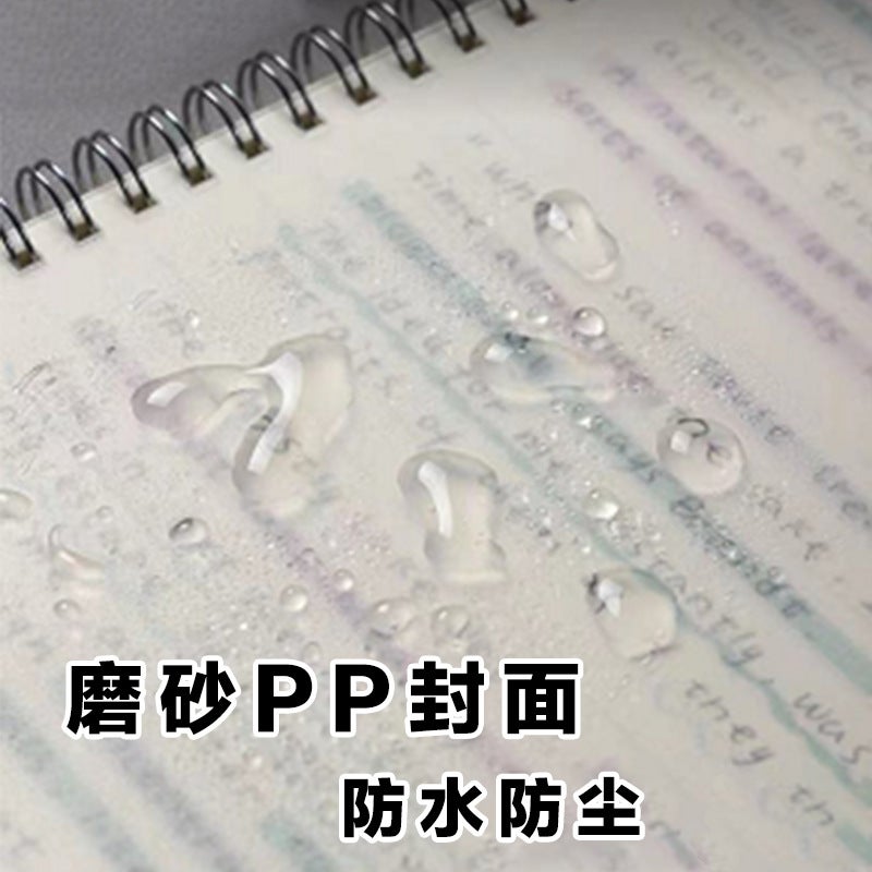 Coil Notebook A5 – 80 Pages Frosted Notepad with Simple Grid and Lined Design - Image 4