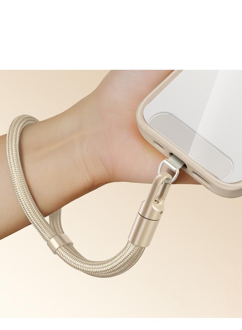 Hand Wrist Strap Lanyard, Universal Cell Phone Multifuctional Patch Lanyards, Phone Wristlet, Phone Hand Lanyard, Phone Charm, (Camel)  - Image 2