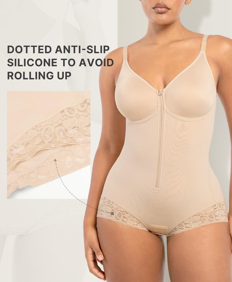 SHAPELLX Shapewear Tummy Control for Women Half Body Shaper Snatched Zipper Butt Lifting Faja Colombiana Bodysuit - Image 4
