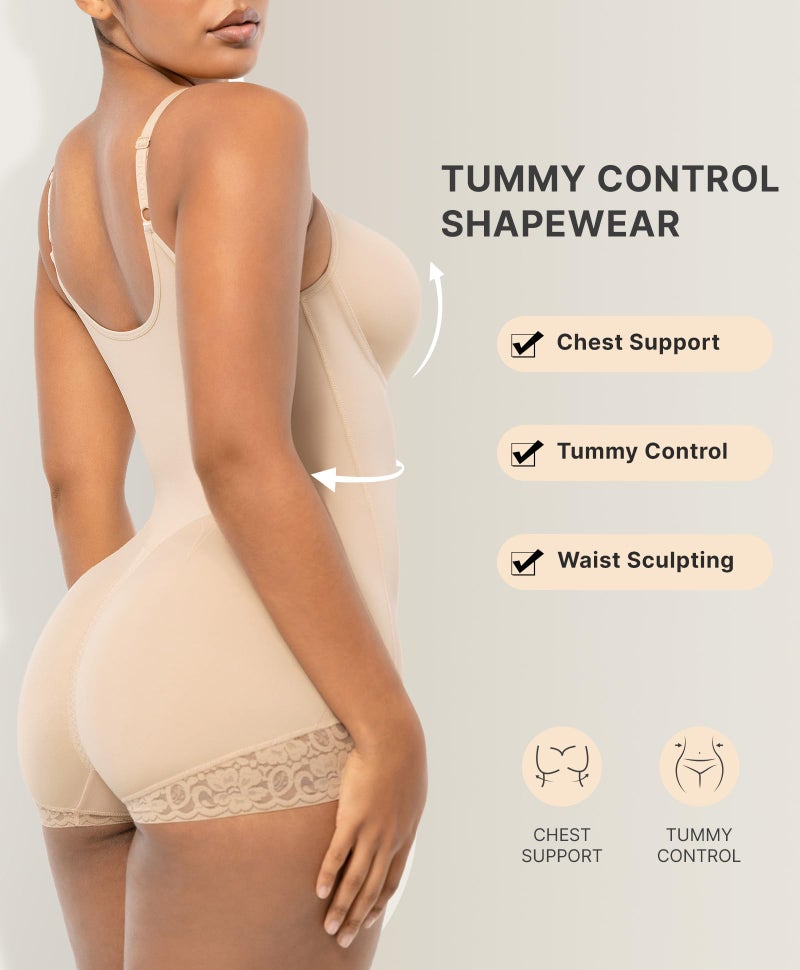 SHAPELLX Shapewear Tummy Control for Women Half Body Shaper Snatched Zipper Butt Lifting Faja Colombiana Bodysuit - Image 5