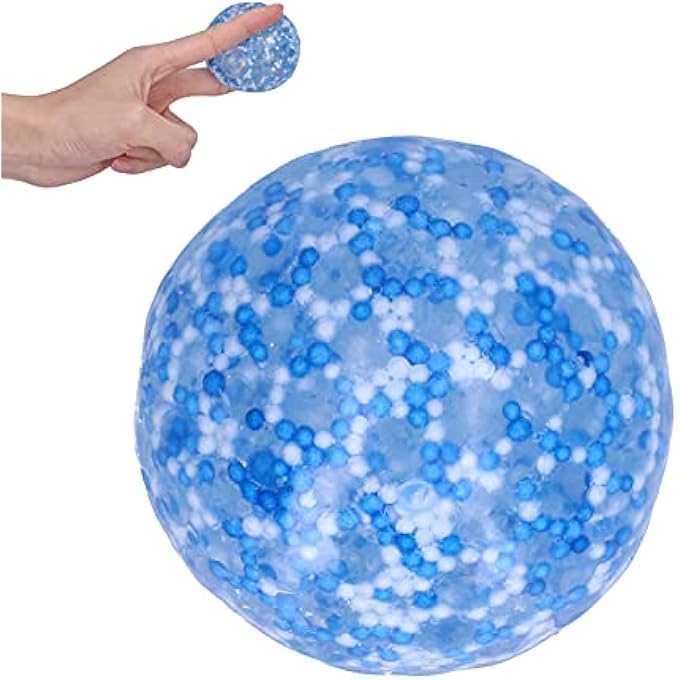 RIZGHWOY Stress Relief Ball Tear Resistant Decompression Toy for Children Above 3 Years Old for Improving Hand-Eye Coordination and Cognitive Development (Blue) - Image 4