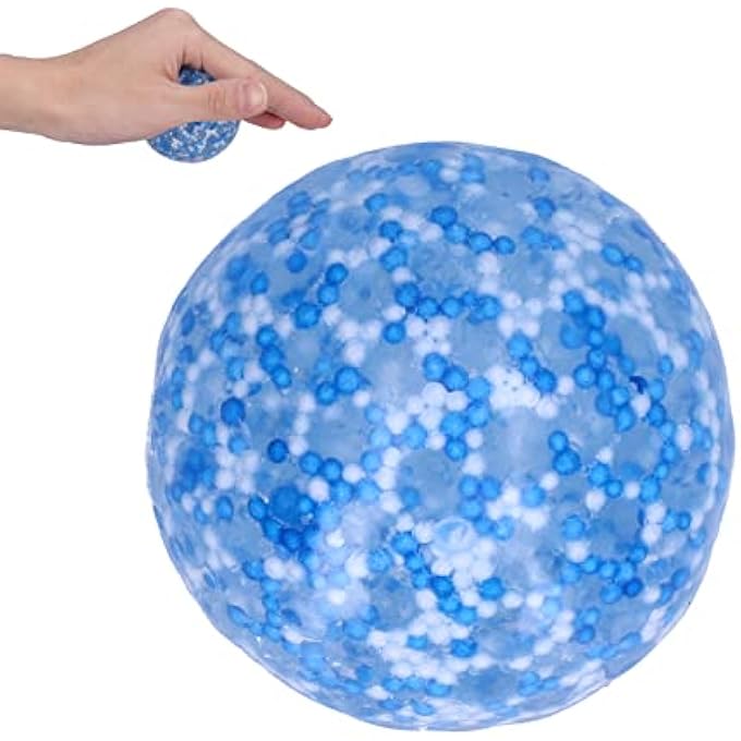 RIZGHWOY Stress Relief Ball Tear Resistant Decompression Toy for Children Above 3 Years Old for Improving Hand-Eye Coordination and Cognitive Development (Blue) - Image 5