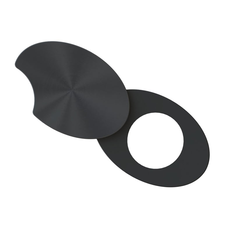 2pcs Laptop ABS Source Material 2 In 1 Camera Privacy Sticker Cover Webcam Cover(Black) - Image 5