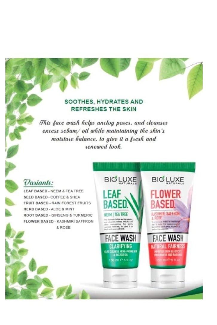 بيولوكس غسول الوجه بيولوكس ناتشورالز بخلاصة الزهور 150 مل، زعفران كشميري وورد، نعومة وإشراقة - Image 2