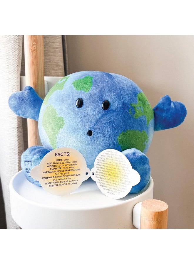 Celestial Buddies Celestial Buddies Little Earth Buddy | 10" Soft Stuffed Plush, Fun Planet Facts Tag for Kids - STEM Learning Educational Gift, Classroom & Homeschool Science Space Astronomy | 0+  - Image 3