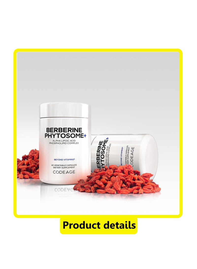 Codeage Berberine Phytosome+, 60 Capsules - Image 4