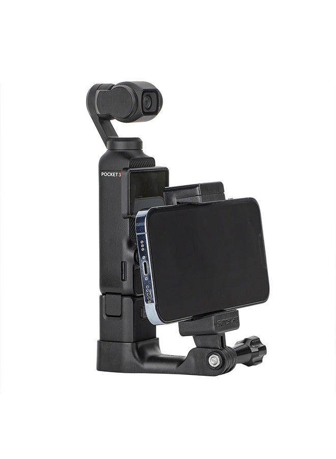 سني لايف حامل هاتف كاميرا لتثبيت DJI OSMO Pocket 3، حامل ثلاثي القوائم لمشابك الهاتف، ملحقات توسيع مع برغي 1/4 بوصة لملحقات OSMO Pocket 3 - Image 5