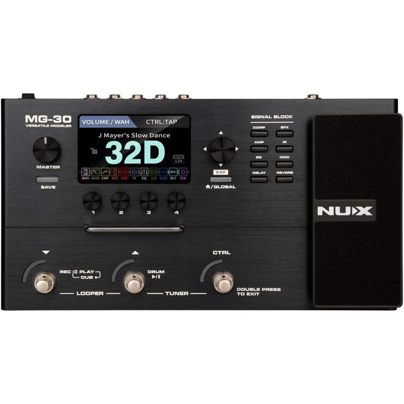 MG-30 Multi-Effects Modeling Guitar Effects Processor, Black - Image 1