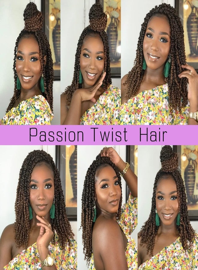 Callia Passion Twist Hair 12 Inch Passion Twist Crochet Hair 9Packs PreLooped Crochet Hair for Black Women PreTwisted Crochet Passion Twist Hair 1B - Image 4