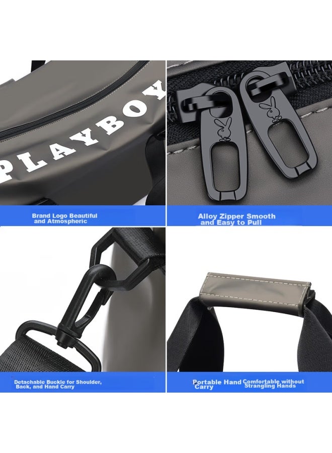 Playboy Travel Bag, Large Capacity Sports And Fitness Bag For Men, Handheld Travel Organizer, Luggage Bag, Women's Backpack - Image 4