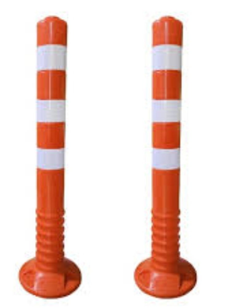 KNP KNP Traffic Safety 75CM Delineator Post in red is designed to enhance road safety and traffic management.  - Image 1