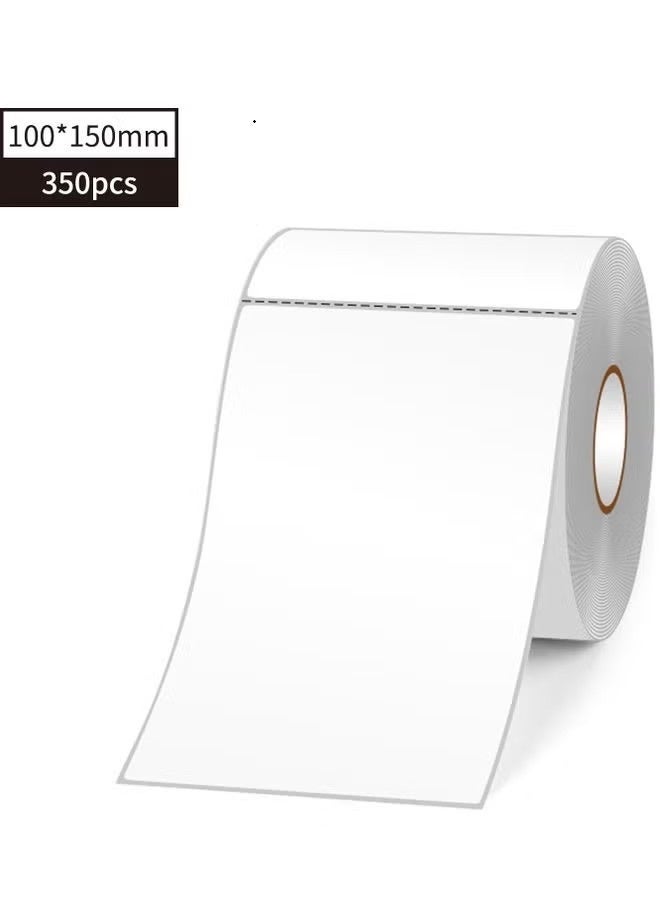 Beone 100*150MM*350PCS Thermal Label Paper Rolls Waterproof Oil-Proof White - Image 1