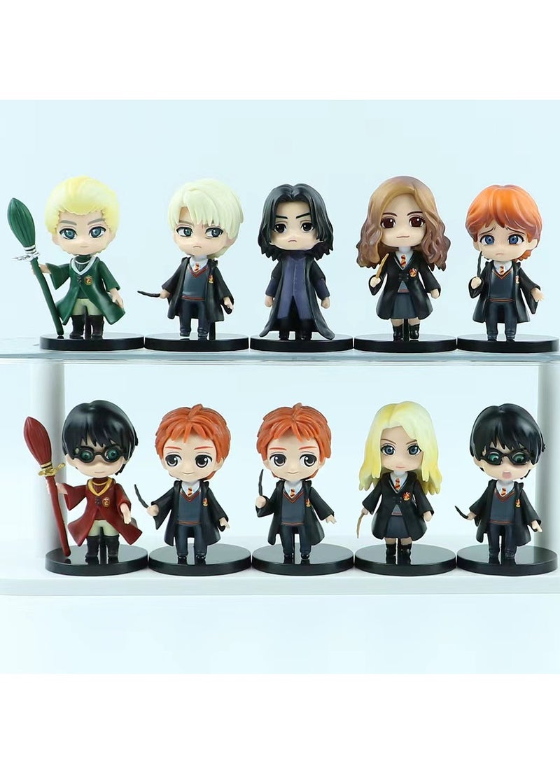10-Piece Harry Potter Action Figure Toy, Cartoon Realistic Model Ornament High Quality Cartoon Figure Toy for Collection Decoration - Image 4