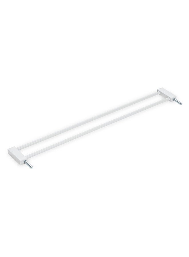 Hauck 9 cm Extension Compatible with Child Safety Gate Clear Step 2, Open N Stop 2, Open N Stop KD, Stop N Safe 2, Autoclose N Stop 2, No Drilling, Door & Stair Safety Gate Accessories (White) - Image 1