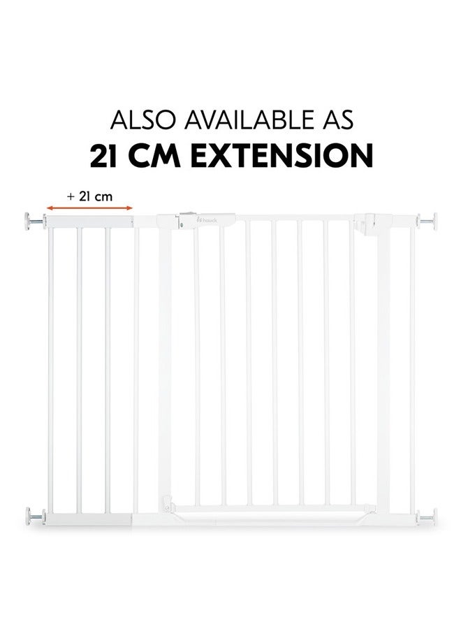 Hauck 9 cm Extension Compatible with Child Safety Gate Clear Step 2, Open N Stop 2, Open N Stop KD, Stop N Safe 2, Autoclose N Stop 2, No Drilling, Door & Stair Safety Gate Accessories (White) - Image 4