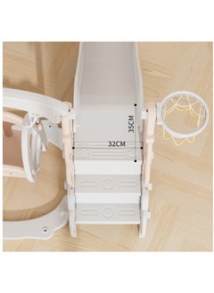 FULL JOY Princess 3*1 Slide With Swing  + Basketball 190*152*122 CM  - Image 4