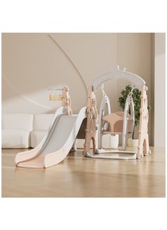 FULL JOY Princess 3*1 Slide With Swing  + Basketball 190*152*122 CM  - Image 1