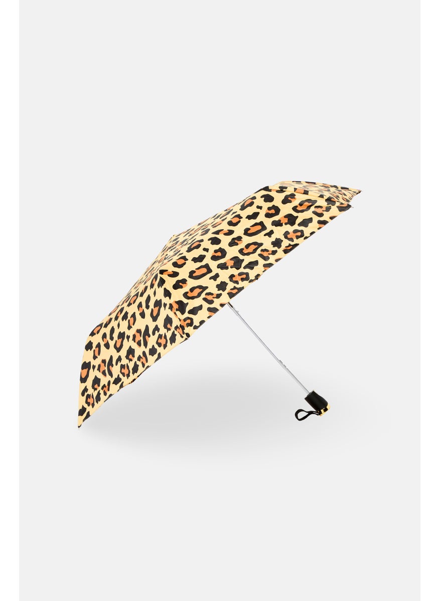 bebe - Animal Print Foldable Auto Open Umbrella, Multicolor - Image 1