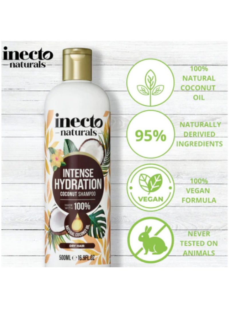 Inecto Naturals - Inecto Naturals Coconut Shampoo 500ml - Image 1