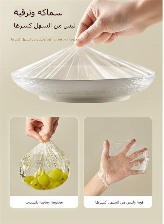 هومستر 2 حزم غطاء فيلم التمسك الصف الغذائي المتاح ، وعاء مطبخ سهل السحب وأغطية لوحات الطازجة الغذائية والفواكه وتخزين الوجبات - Image 2